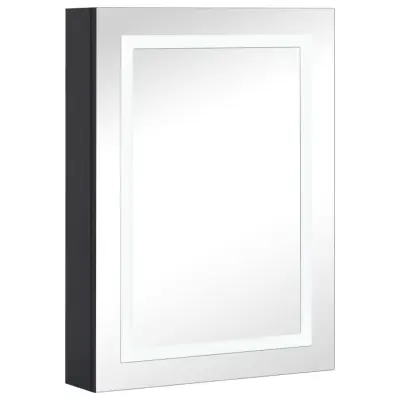 LED Kopalniška omarica - Kopalniški kabinet z ogledalom 50x13x70 cm