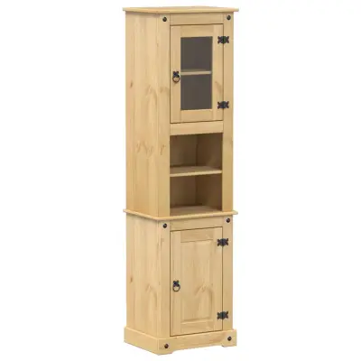 Kopalniška omarica - Kopalniški kabinet Corona 50x40x185 cm trdna borovina