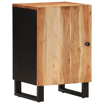 Kopalniška omarica - Kopalniški kabinet 38x33x58 cm trden akacijev les