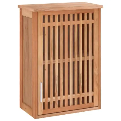 Stenska Kopalniška omarica - Kopalniški kabinet 42x23x60 cm trdna orehovina