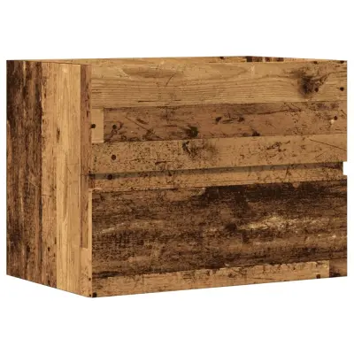 Kopalniška omarica - Kopalniški kabinet star les 60x38,5x45 cm inženirski les