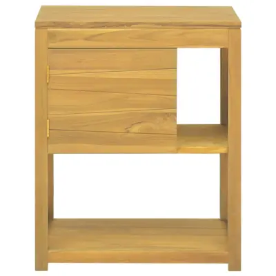 Kopalniška omarica - Kopalniški kabinet 60x40x75 cm trdna tikovina