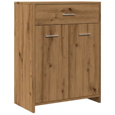 Kopalniška omarica - Kopalniški kabinet artisan hrast 60x33x80 cm inženirski les
