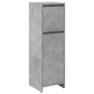Kopalniška omarica - Kopalniški kabinet betonsko siva 30x30x95 cm iverna plošča