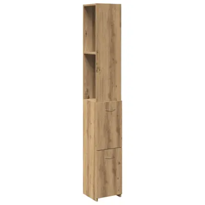 Kopalniška omarica - Kopalniški kabinet artisan hrast 25x25x170 cm inženirski les