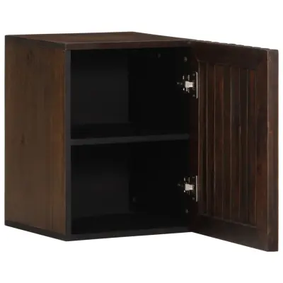 Stenska Kopalniška omarica - Kopalniški kabinet 38x34x48 cm rjava trden mangov les