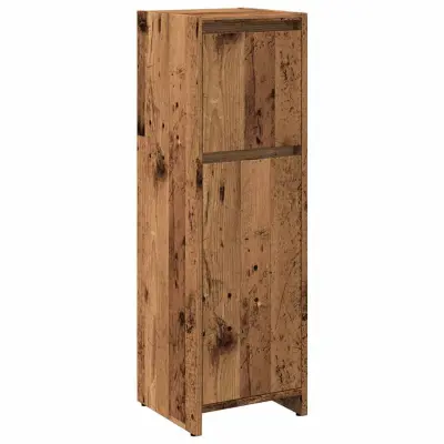 Kopalniška omarica - Kopalniški kabinet starinski les 30x30x95 cm iverna plošča
