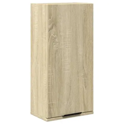 Stenska Kopalniška omarica - Kopalniški kabinet sonoma hrast 32x20x67 cm