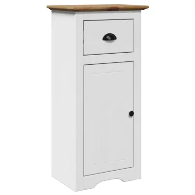 Kopalniška omarica - Kopalniški kabinet "BODO" Bela in rjava 44x30x90 cm