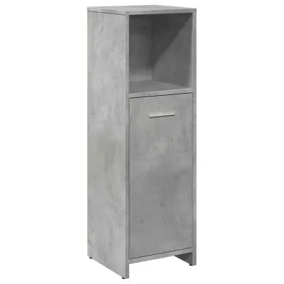 Kopalniška omarica - Kopalniški kabinet betonsko siva 30x30x95 cm iverna plošča