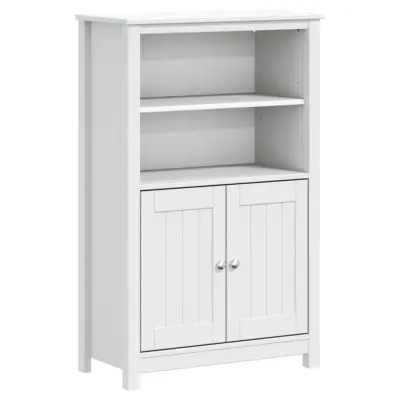 Kopalniška omarica - Kopalniški kabinet BERG bela 69,5x34x110 cm trdna borovina