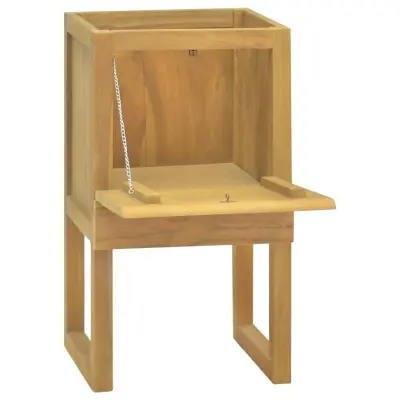 Kopalniška omarica - Kopalniški kabinet 41x40x75 cm trdna tikovina