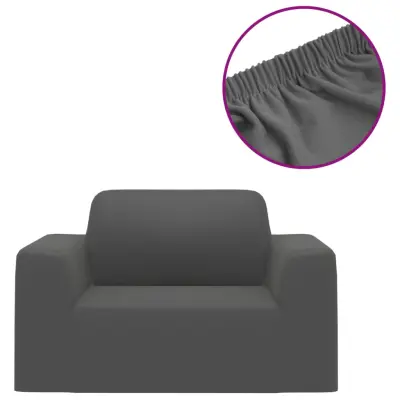 Prevleka za zunanjo pohištvo - Raztegljiva prevleka za kavč antracit poliester jersey