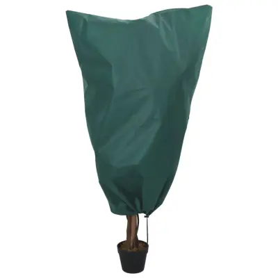 Prevleka za zunanjo pohištvo - Prevleka za rastline iz flisa z vrvico 8 kosi 70 g/m² 0,8x1 m