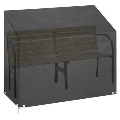 Prevleka za zunanjo pohištvo - Prevleka za vrtno klop 8 obročkov 160x70x70/88 cm polietilen