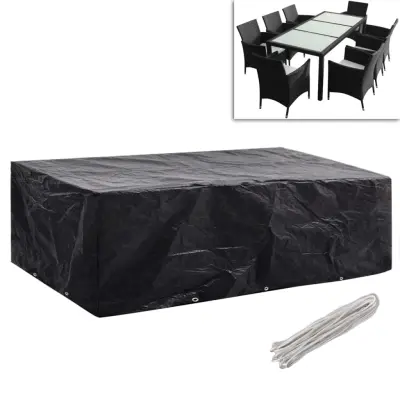 Prevleka za zunanjo pohištvo - Pokrivalo za vrtno pohištvo 2 kosa z 10 obročki 300x140 cm