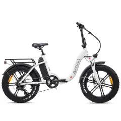 Vester Step 2025 - Zložljivo električno kolo s širokimi pnevmatikami 48V 14Ah - Heron bela