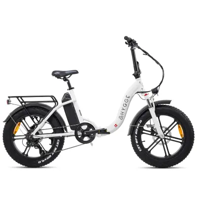 Vester Step 2025 - Zložljivo električno kolo s širokimi pnevmatikami 48V 14Ah - Heron bela