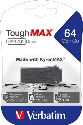 MediaCom-IT USB-ključ 64GB 2.0 ToughMAX,sw VERBATIM 49332