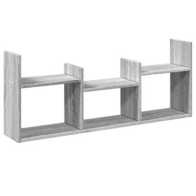 vidaXL Stenska omarica 100x18x40 cm siva sonoma inženirski les
