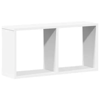 vidaXL Stenska omarica 60x16x30 cm bela inženirski les