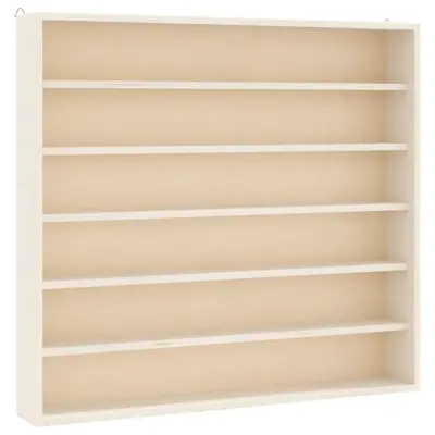 vidaXL Lesena zbirateljska vitrina z 6 policami 60x8,5x55 cm