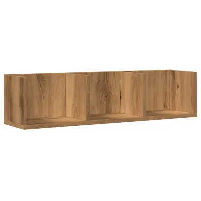 vidaXL Stenska polica za CD plošče 75x18x18 cm inženirski les