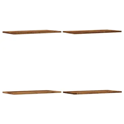 vidaXL Stenska polica 4 kosi starinski les 60x30x1,5 cm inženirski les