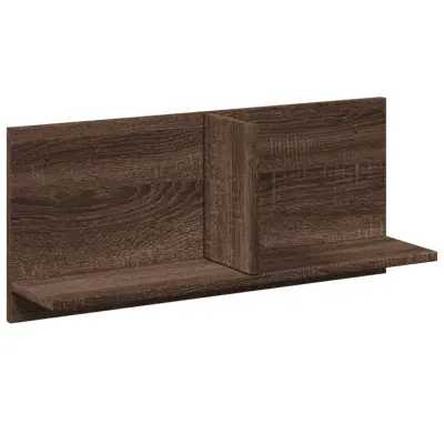 vidaXL Stenska omarica 70x16,5x30 cm rjavi hrast inženirski les