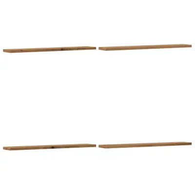 vidaXL Knjižne police 4 kosi artisan hrast 60x10x1,5 cm inženirski les