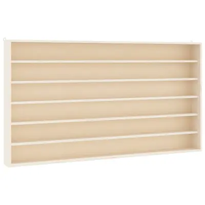 vidaXL Lesena zbirateljska vitrina z 6 policami 80x8,5x55 cm