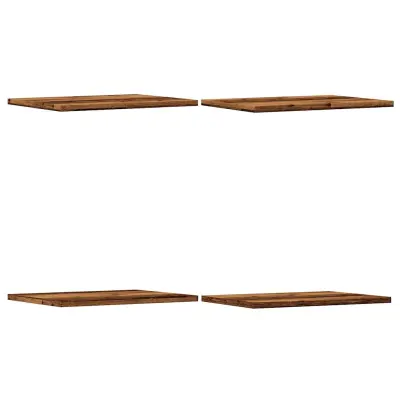 vidaXL Knjižne police 4 kosi starinski les 40x30x1,5 cm inženirski les