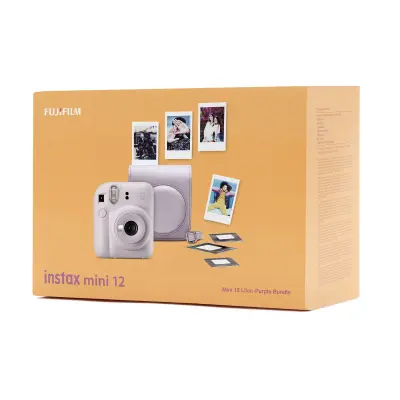 instax by FUJIFILM mini 12 Lilac Purple bundle