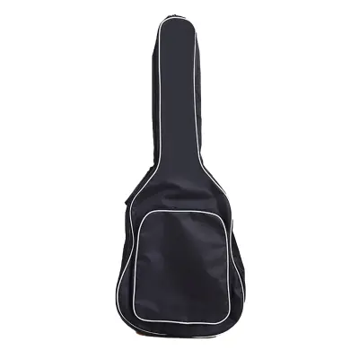 Torba za akustično kitaro 41 palcev - oblazinjena torba z naramnicami za nahrbtnik Black+White