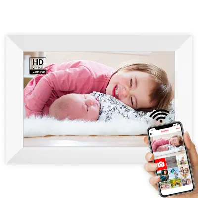 Pametni digitalni fotookvir White 10 palcev 32G