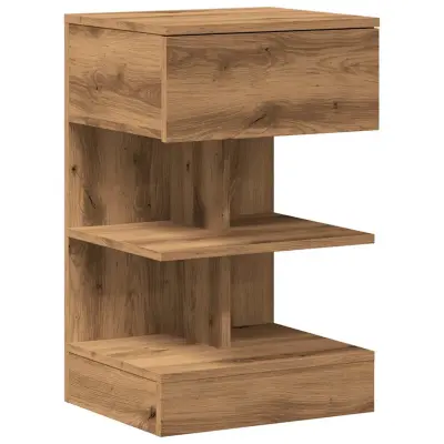 vidaXL Nočna omarica artisan hrast 40x35x65 cm inženirski les