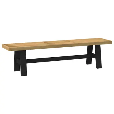 vidaXL Jedilna klop NOAIN 180x40x45 cm trdna borovina