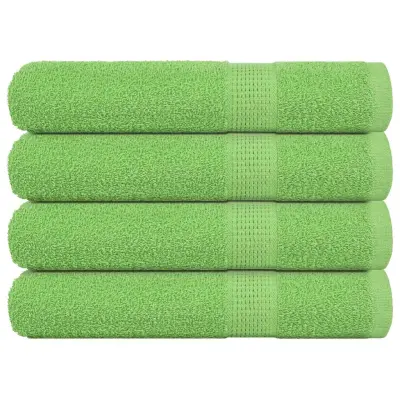 vidaXL Brisače za savno 4 kos zelena 80x200 cm 360 gsm 100% bombaž