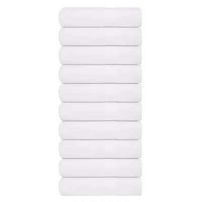 vidaXL Brisače za roke 10 kos bela 50x100 cm 360 g/m² 100% bombaž