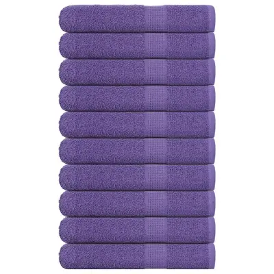 vidaXL Brisače za savno 10 kos vijolična 80x200cm 360 g/m² 100% bombaž