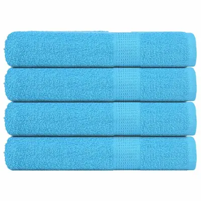 vidaXL Brisače za savno 4 kos turkizna 80x200 cm 360 gsm 100% bombaž