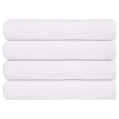 vidaXL Brisače za savno 4 kos bela 80x200 cm 360 g/m² 100% bombaž