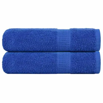 vidaXL Brisače za tuširanje 2 kos modra 70x140 cm 360 g/m² 100% bombaž