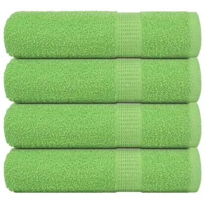 vidaXL Brisače za tuširanje 4 kos zelena 70x140 cm 360 gsm 100% bombaž