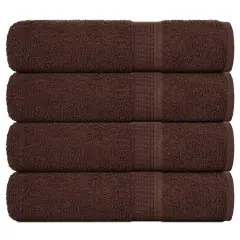 vidaXL Brisače za tuširanje 4 kos rjava 70x140 cm 360 g/m² 100% bombaž