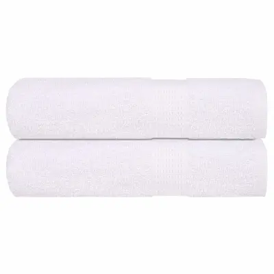 vidaXL Kopalne brisače 2 kos bela 100x150 cm 360 g/m² 100% bombaž