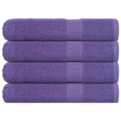 vidaXL Brisače za savno 4 kos vijolična 80x200 cm 360 g/m² 100% bombaž