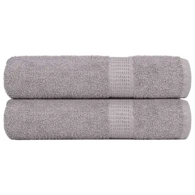 vidaXL Kopalne brisače 2 kos siva 100x150 cm 360 g/m² 100% bombaž