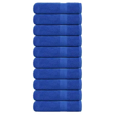 vidaXL Brisače za roke 10 kos modra 50x100 cm 360 g/m² 100% bombaž