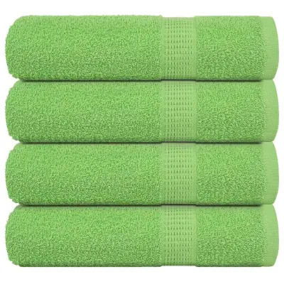 vidaXL Kopalne brisače 4 kos zelena 100x150 cm 360 gsm 100% bombaž
